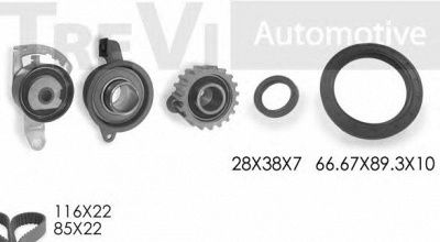 TREVI AUTOMOTIVE kd1157s -  Комплект ремня ГРМ